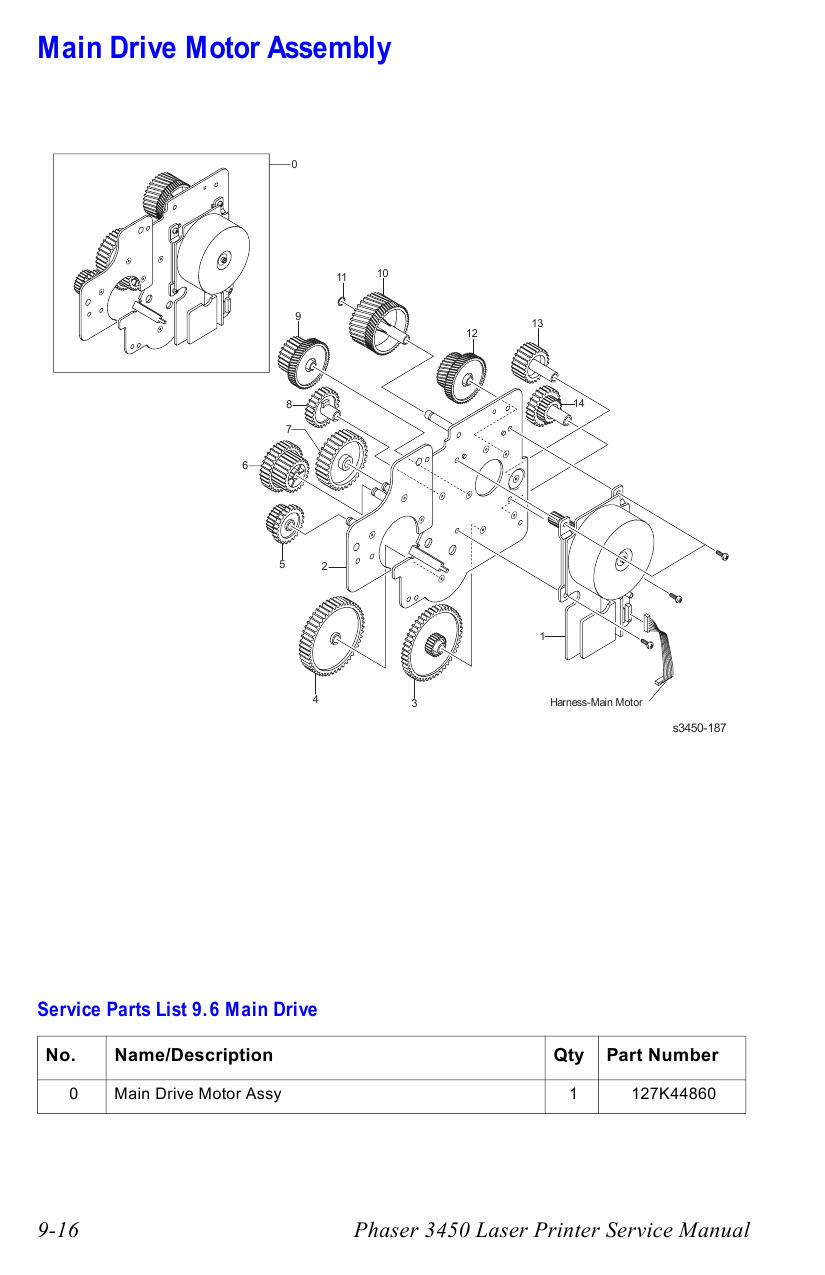 Xerox Phaser 3450 Parts List Manual-3